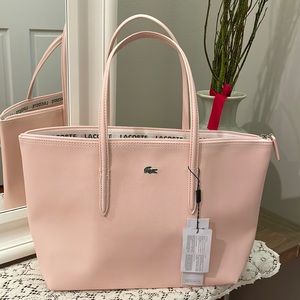 Lacoste Nylon Zippered Tote